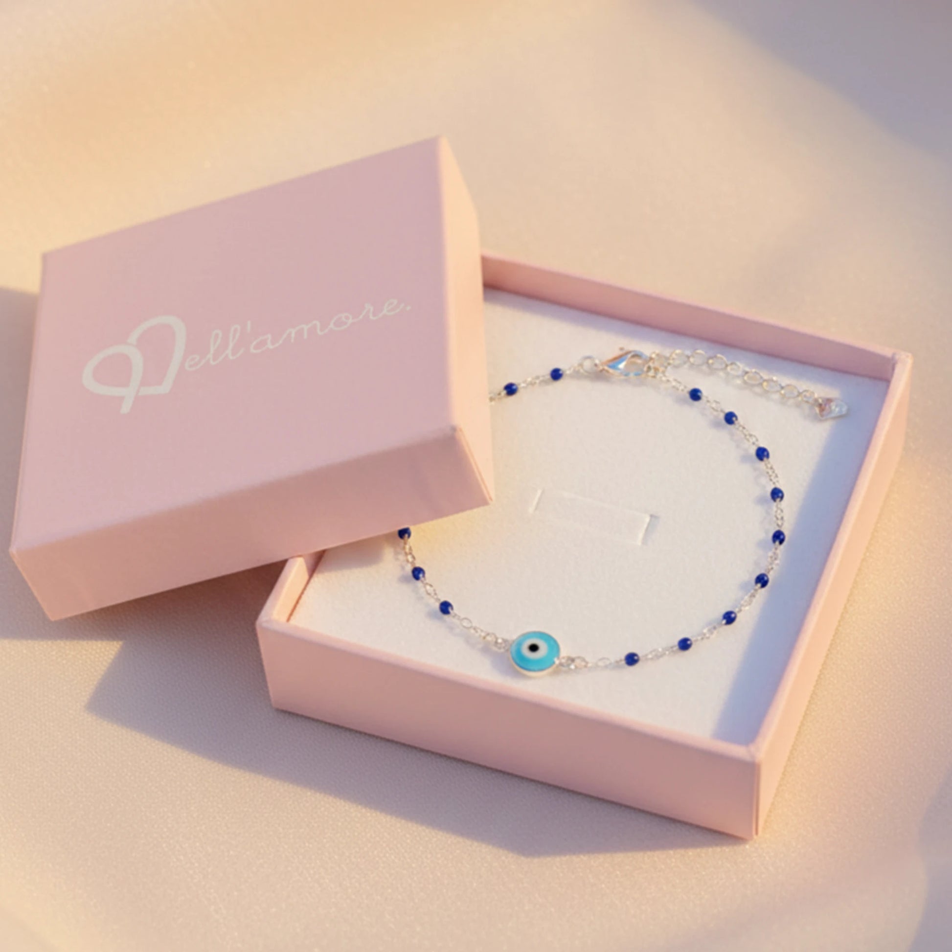 925 Sterling Silver Gold Plated Evil Eye & Enamel Beads Anklet| Ideal Gift For Girls & Women| Adjustable And Lightweight Anklet|For Daily Wear And Ocassionally| Hallmark 925 Silver