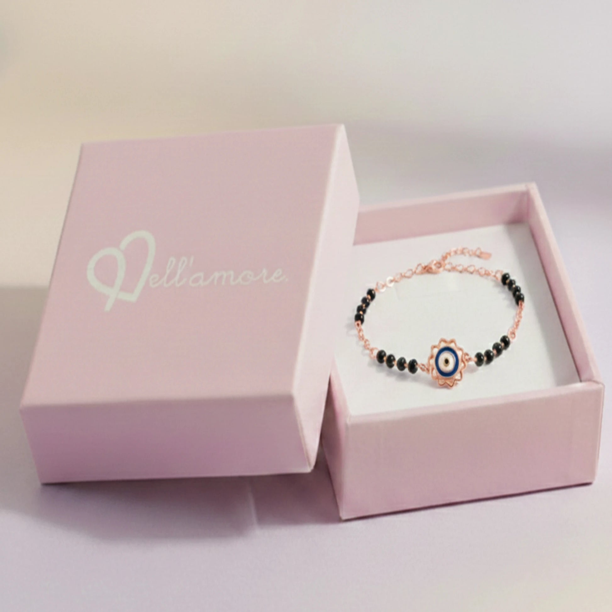 925 Sterling Silver Gold Plated Evil Eye Bracelet|| Ideal Gift For Girls & Women| Trendy Silver Gold Plated Bracelet| Adjustable & Lightweight| Hallmark 925 Silver