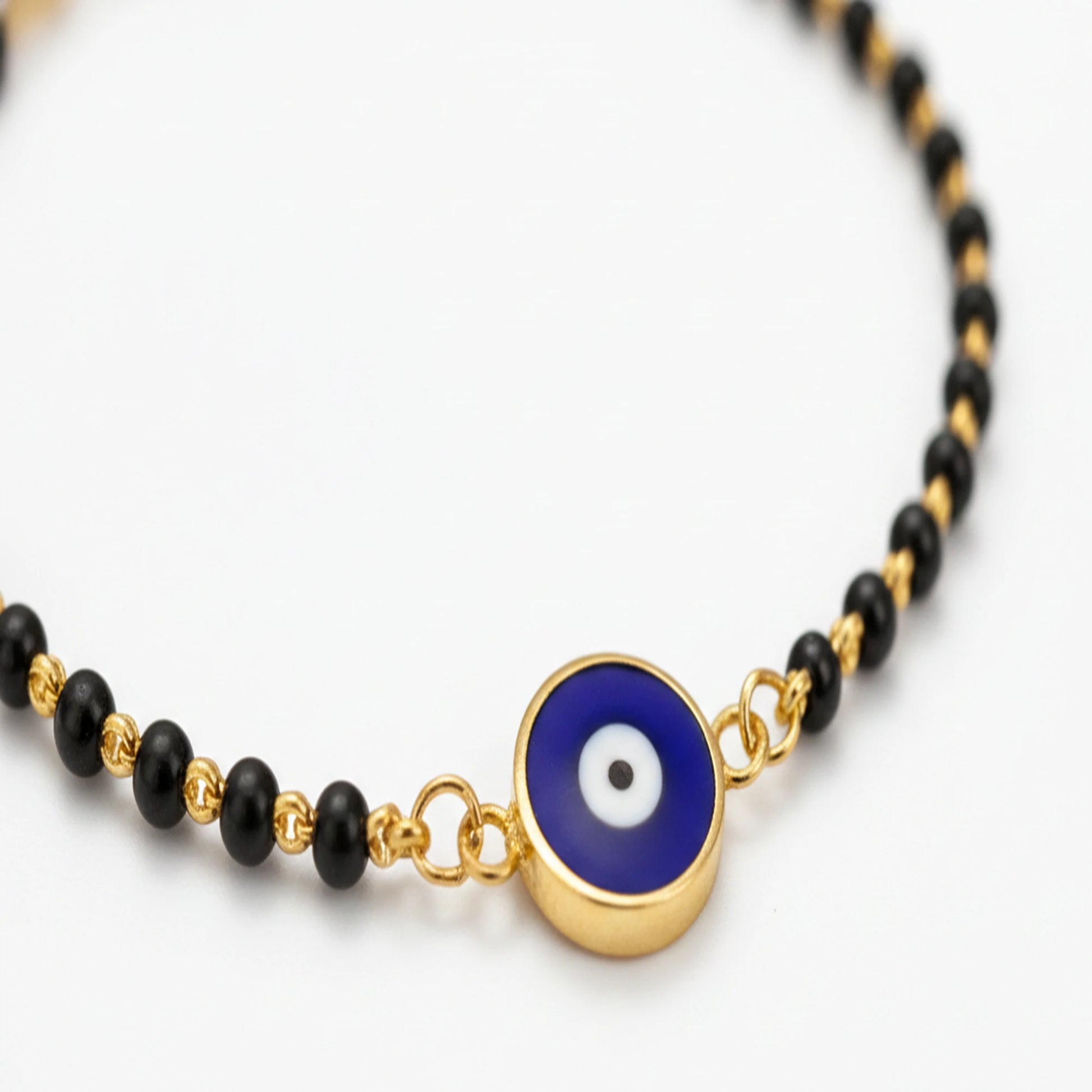 925 Sterling Silver Gold Plated Baby Nazariya with Evil Eye Charm| | Ideal Gift For 0 To 5 Years Old |  New Born Baby Gift | Birthday Gift | 925 Hallmark, Unisex Baby, One Size