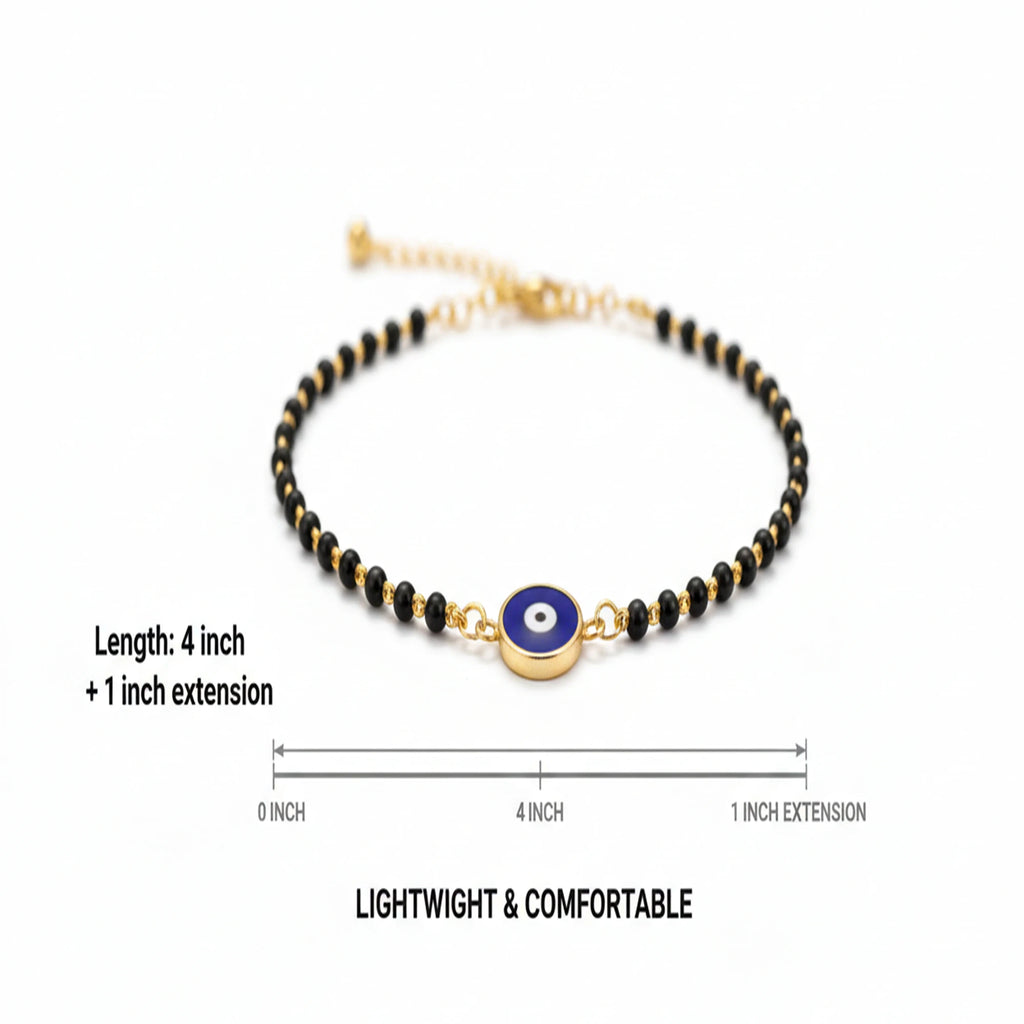 925 Sterling Silver Gold Plated Baby Nazariya with Evil Eye Charm| | Ideal Gift For 0 To 5 Years Old |  New Born Baby Gift | Birthday Gift | 925 Hallmark, Unisex Baby, One Size