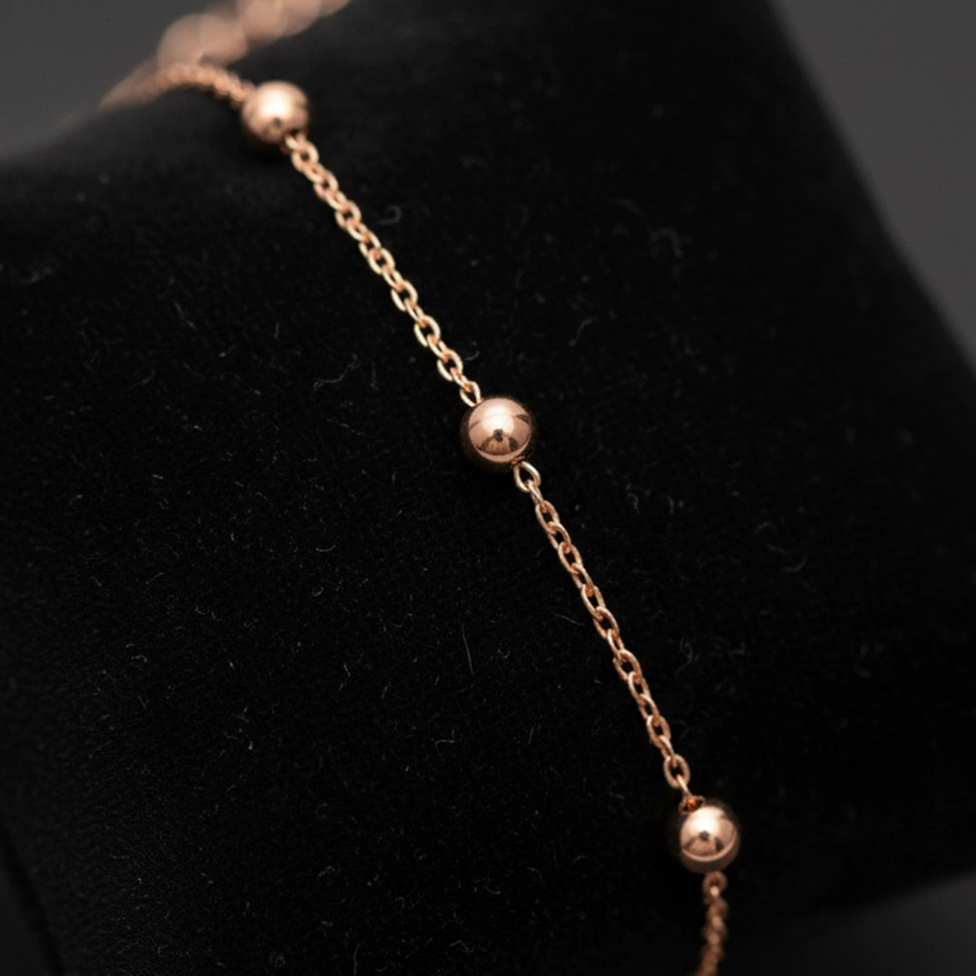 925 Sterling Silver Rose Plated Ball Bracelet| Ideal Gift For Girls & Women| Trendy Silver Bracelet| Adjustable & Lightweight| Hallmark 925 Silver