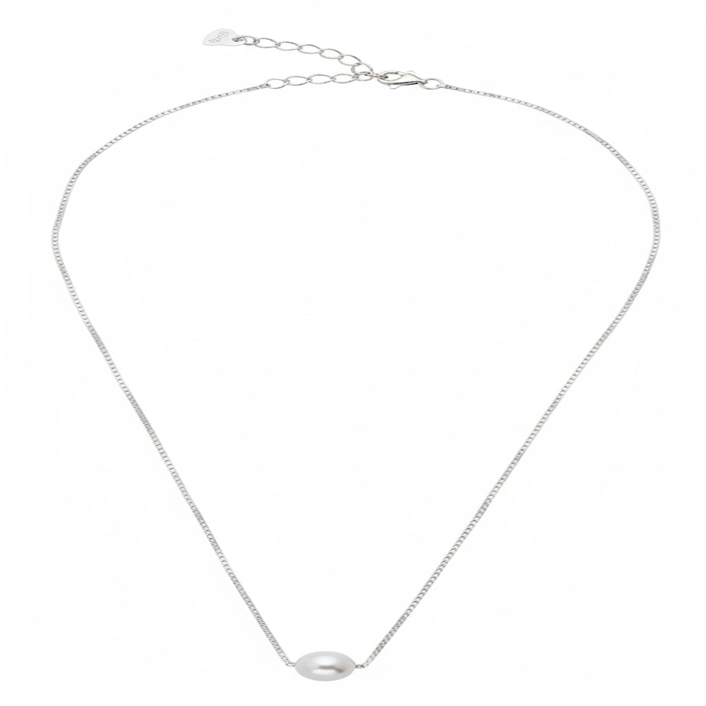 925 Sterling Silver Gold Plated Pearl Necklace| Ideal Gift For Girls & Women| Adjustable & Lightweight| Hallmark 925 Silver