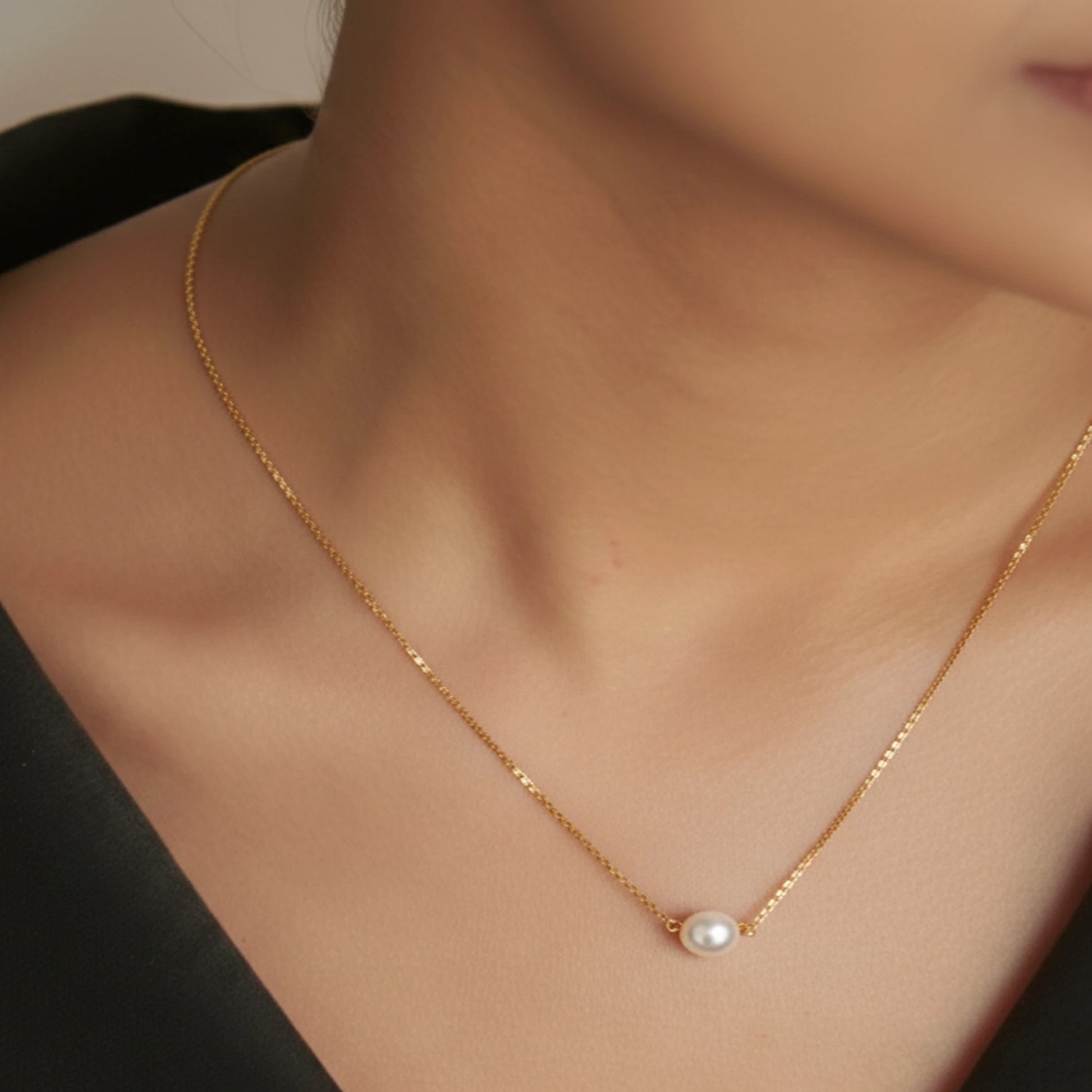 925 Sterling Silver Gold Plated Pearl Necklace| Ideal Gift For Girls & Women| Adjustable & Lightweight| Hallmark 925 Silver