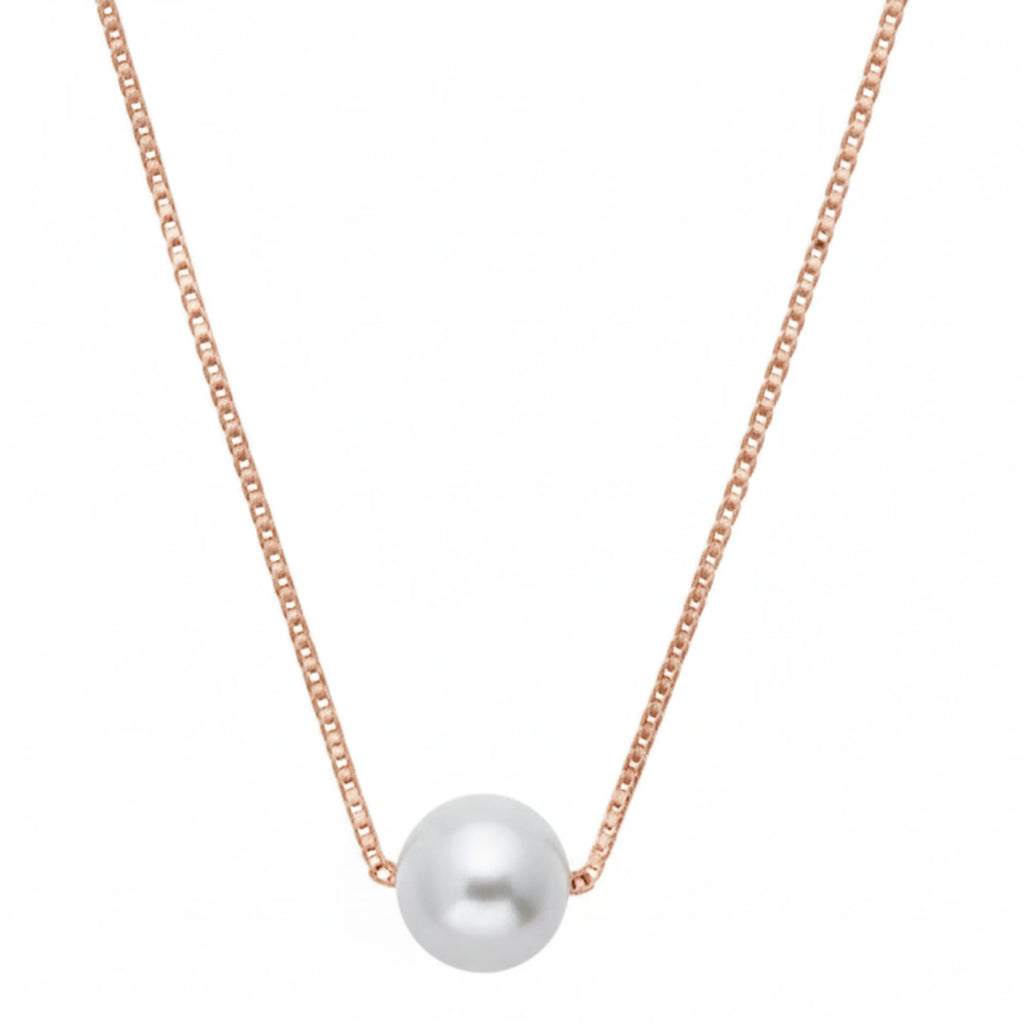 925 Sterling Silver Gold Plated Pearl Necklace| Ideal Gift For Girls & Women| Adjustable & Lightweight| Hallmark 925 Silver